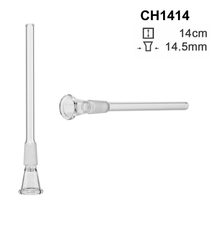 Skleněný chillum 14,5mm, 14cm