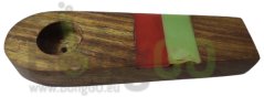 Dřevěná fajfka dvoubarevná mozaika