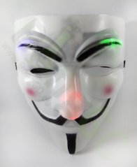 Plastová maska Anonymous, svietiace