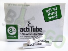Actitube filtry s aktivním uhlím 100 ks - 8 mm