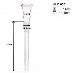 Glas Chillum 14,5 mm, 11 cm