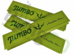 Papieriky zelené Jumbo Green King Size Slim