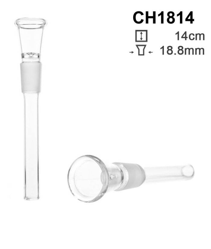 Skleněný chillum 18,8mm, 14cm