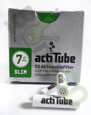 Actitube Slim 7 mm filtry s aktivním uhlím 50 ks