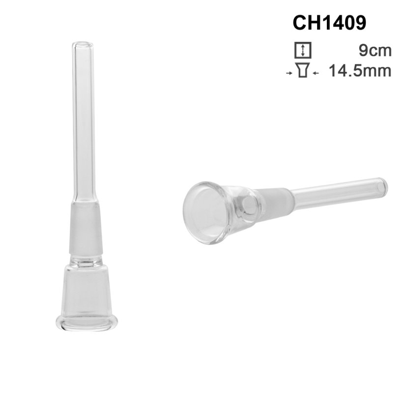Skleněný chillum 14,5mm, 9cm