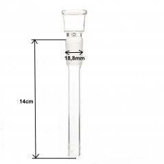 Glass Chillum 18,8mm, 14cm