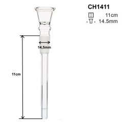 Sklenený chillum 14,5 mm, 11 cm