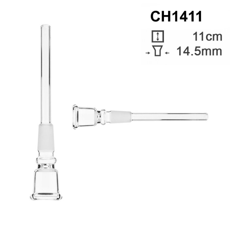 Sklenený chillum 14,5 mm, 11 cm