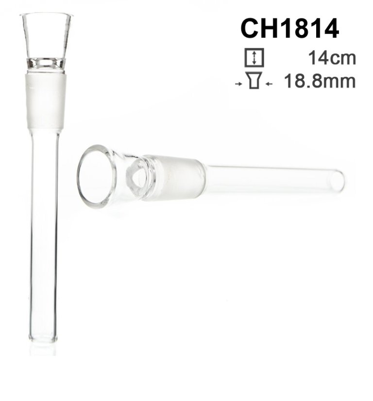 Skleněný chillum 18,8mm, 14cm