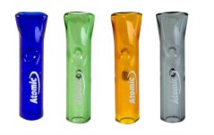 Glass tips Atomic colorful