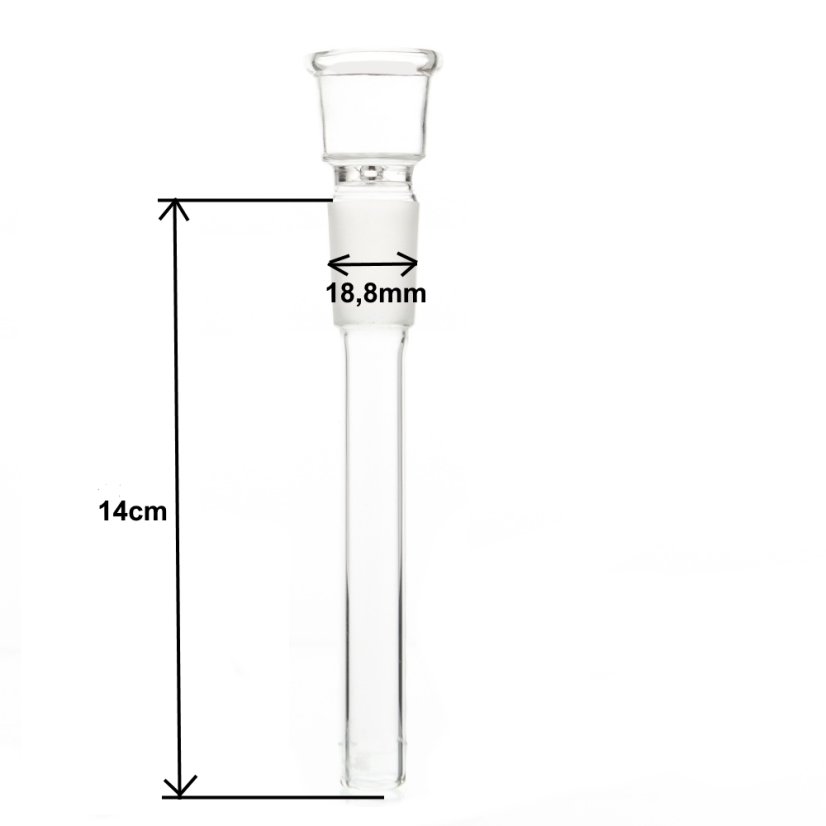 Skleněný chillum 18,8mm, 14cm