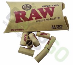 RAW Wide Prerolled Filtertips