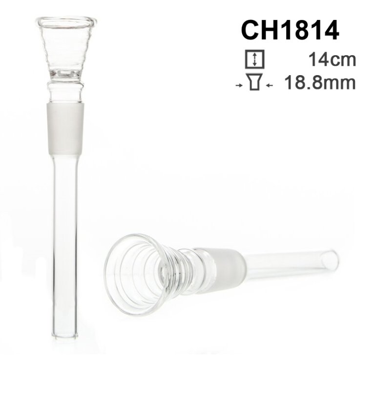 Skleněný chillum 18,8mm, 14cm