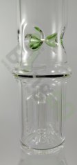 Glass bong Black Leaf with 4arm percolator