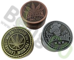 3part metal grinder Amsterdam Leaf 40 mm