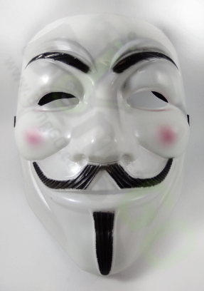 Anonymous Plastikmaske, leuchtend