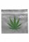 Bags Zip with green leaf 40x60mm