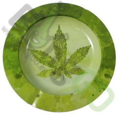 Plechový popelník Watercolour Leaf
