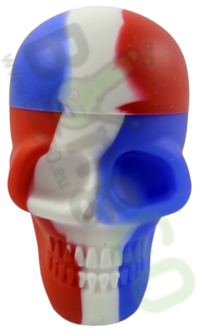 Silicone box in the shape of a skull