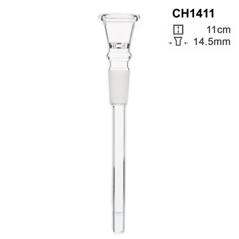 Glass Chillum 14,5 mm, 11 cm