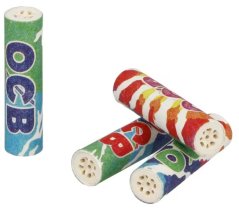 OCB Activ Slim filtre s aktívnym uhlím 50 ks farebné