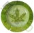 Tin ashtray Watercolour Leaf