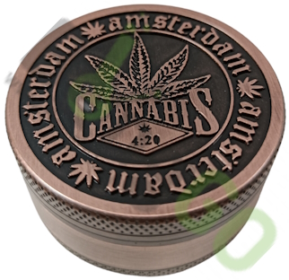 3part metal grinder Amsterdam Leaf 50 mm