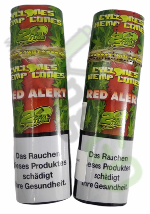 Cyclones Cone Blunt Hemp Red Alert
