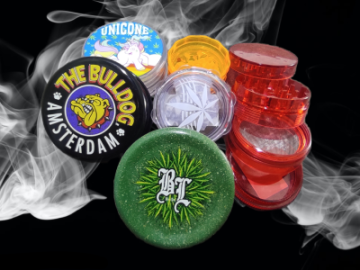 Acrylic grinders - Number of parts - Two-part with stash
