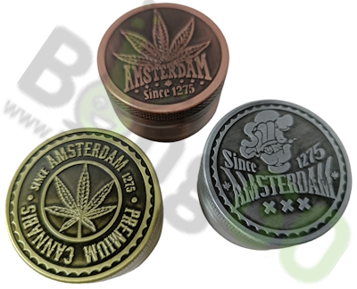 3part metal grinder Amsterdam Leaf 40 mm