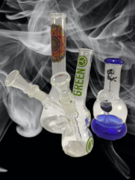 Mini bongs with a height up to 26 cm