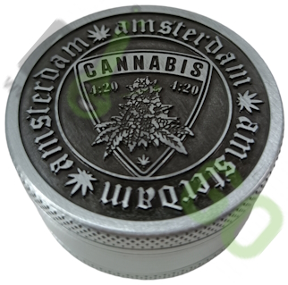 3part metal grinder Amsterdam Leaf 50 mm