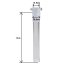 Glass adapter with difuser 18,8/14,5 mm, 13 cm