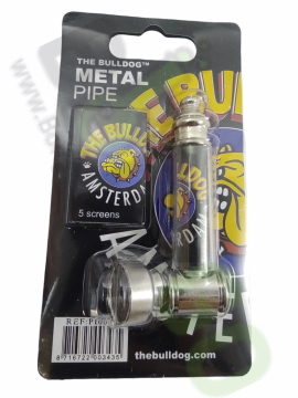 The Bulldog metal pipe with strainers