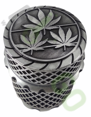 Metal grinder 4parts with leaf