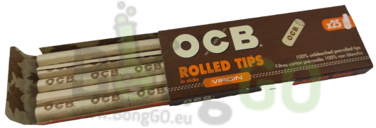 OCB Virgin rolled tips in sticks
