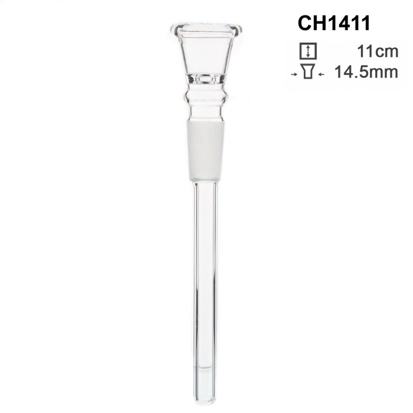 Sklenený chillum 14,5 mm, 11 cm