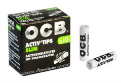 OCB Activ Slim Premium filtre s aktívnym uhlím 10 ks