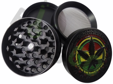 Kovová drvička Black Cannabis