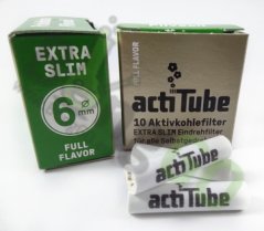 Фильтры с активированным углем Actitube Extra Slim 6 mm 10 шт
