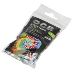 OCB Activ Slim filtre s aktívnym uhlím 50 ks farebné